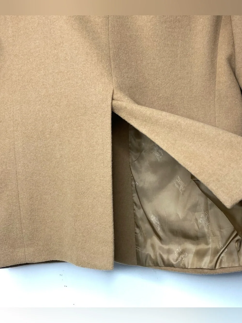 Vintage Burberrys Men’s Pure Camel Hair Tan Sports Jacket Blazer USA Size 42L